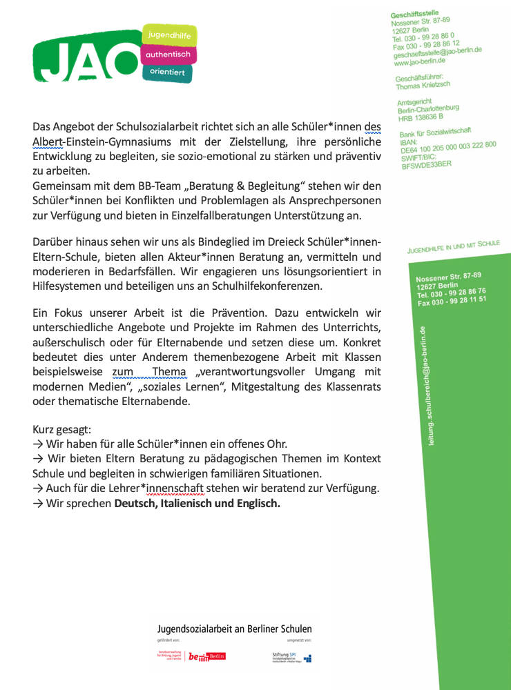 Schulsozialarbeit