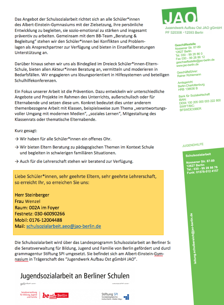 Schulsozialarbeit